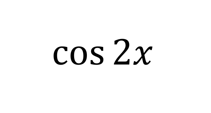 cos⁡2x