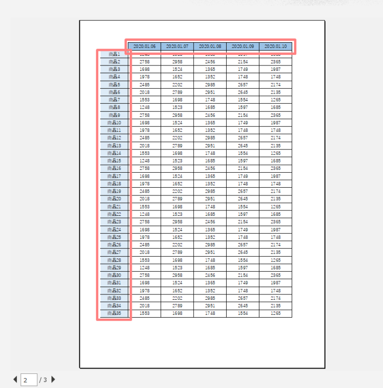 エクセルで行・列を固定して紙印刷する方法